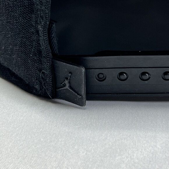 Nike Jordan Black Snapback Baseball Hat Youth Boys Red Jumpman Logo Cap - Picture 5 of 8